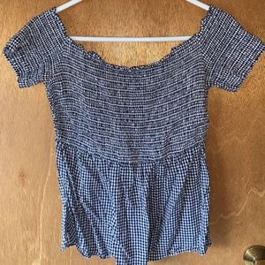 gingham blouse